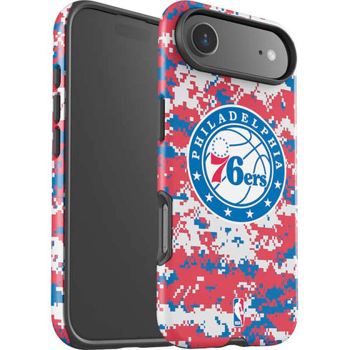 NBA Philadelphia 76ers Red Digi Camo iPhone 17 Air Impact Case