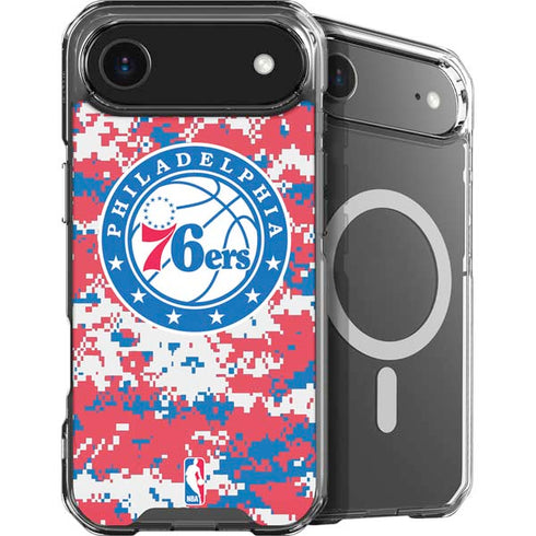 NBA Philadelphia 76ers Red Digi Camo iPhone 17 Air MagSafe Case