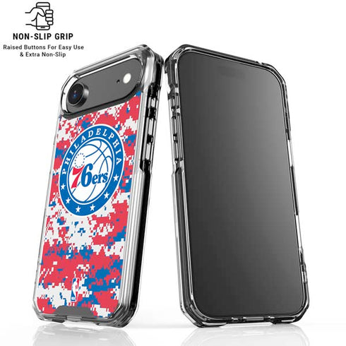 NBA Philadelphia 76ers Red Digi Camo iPhone 17 Air MagSafe Case