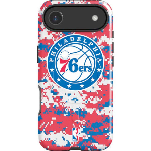 NBA Philadelphia 76ers Red Digi Camo iPhone 17 Air Magsafe Impact Case