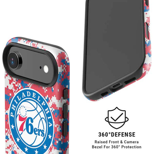 NBA Philadelphia 76ers Red Digi Camo iPhone 17 Air Magsafe Impact Case
