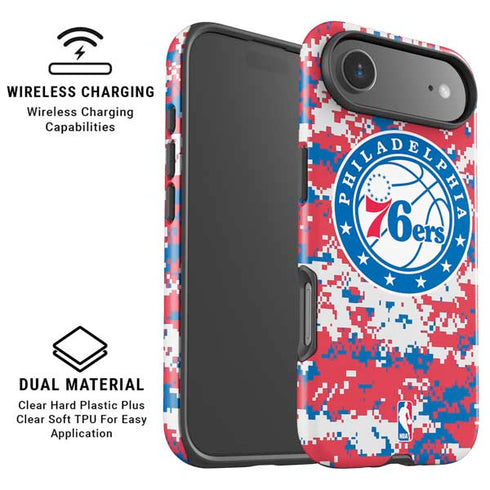 NBA Philadelphia 76ers Red Digi Camo iPhone 17 Air Magsafe Impact Case