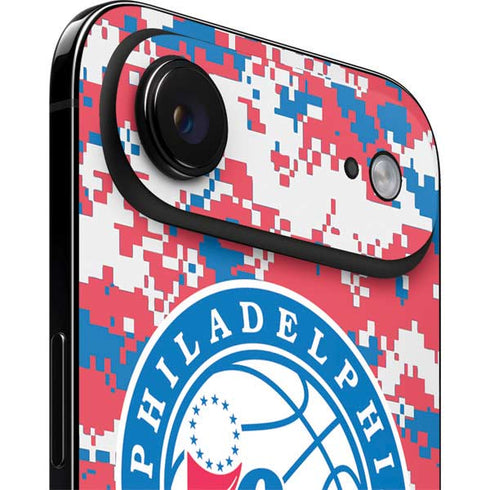 NBA Philadelphia 76ers Red Digi Camo iPhone 17 Air Skin