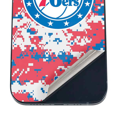 NBA Philadelphia 76ers Red Digi Camo iPhone 17 Skin