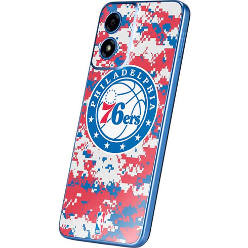 NBA Philadelphia 76ers Red Digi Camo Moto G Play 4G (2024) Skin