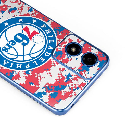 NBA Philadelphia 76ers Red Digi Camo Moto G Play 4G (2024) Skin