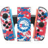 NBA Philadelphia 76ers Red Digi Camo Nintendo Switch 2 (2025) Joy-Con Controller Skin