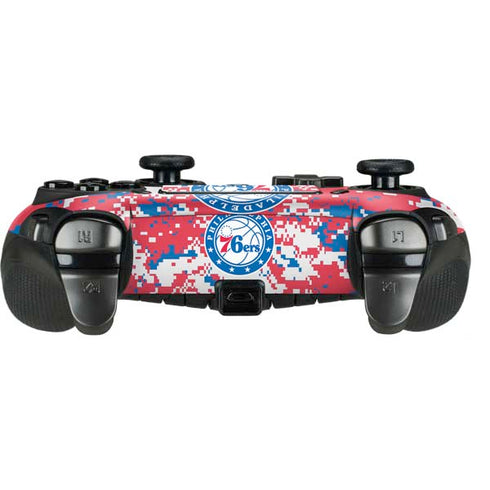 NBA Philadelphia 76ers Red Digi Camo PlayStation Scuf Vantage 2 Controller Skin