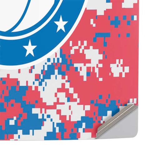 NBA Philadelphia 76ers Red Digi Camo PS5 Pro Console Skin