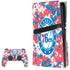 NBA Philadelphia 76ers Red Digi Camo PS5 Pro Disk Bundle Skin