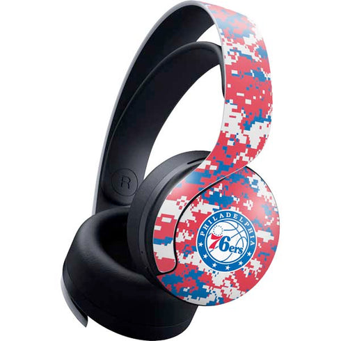 NBA Philadelphia 76ers Red Digi Camo PlayStation PS5 Skins