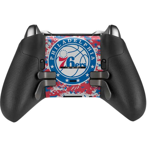 NBA Philadelphia 76ers Red Digi Camo Xbox Elite Wireless Controller Series 2 Skin