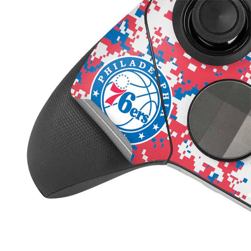 NBA Philadelphia 76ers Red Digi Camo Xbox Elite Wireless Controller Series 2 Skin