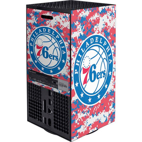 NBA Philadelphia 76ers Red Digi Camo XBox Series X Digital Edition Bundle Skin