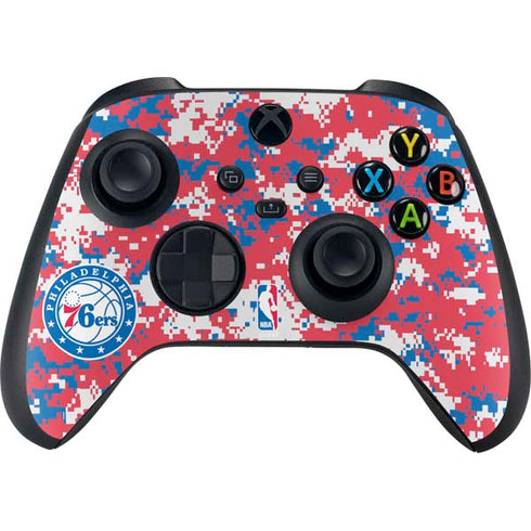 NBA Philadelphia 76ers Red Digi Camo XBox Series X Digital Edition Bundle Skin