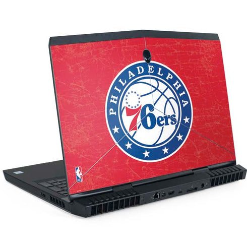 NBA Philadelphia 76ers Distressed Dell Alienware Skin