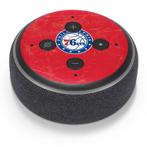 NBA Philadelphia 76ers Distressed Amazon Echo Dot Skin
