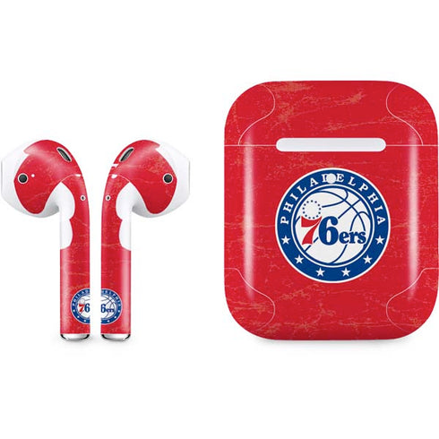 NBA Philadelphia 76ers Distressed Apple AirPods 2 Skin