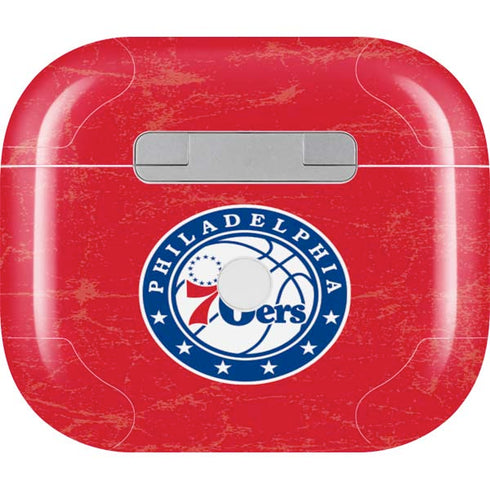NBA Philadelphia 76ers Distressed Apple AirPods (3rd Gen 2021) Skin