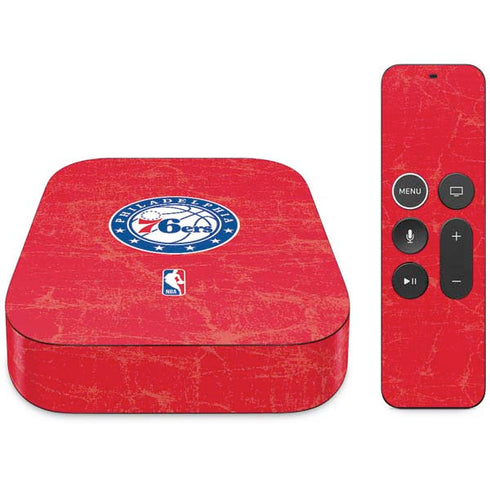 NBA Philadelphia 76ers Distressed Apple TV Skin