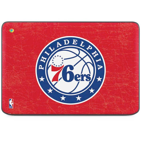 NBA Philadelphia 76ers Distressed HP Chromebook Skin