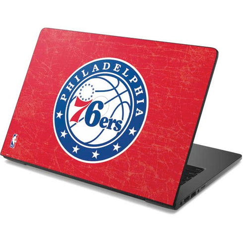 NBA Philadelphia 76ers Distressed Dell Chromebook Skin