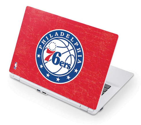 NBA Philadelphia 76ers Distressed Acer Chromebook Skin