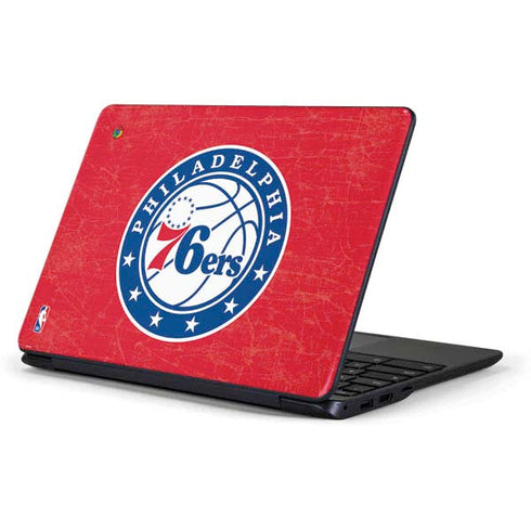NBA Philadelphia 76ers Distressed Samsung Chromebook Skin