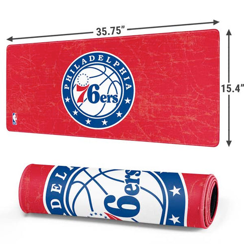 NBA Philadelphia 76ers Distressed Gaming Mouse Pad