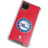 NBA Philadelphia 76ers Distressed Galaxy A12 Clear Case