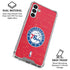 NBA Philadelphia 76ers Distressed Galaxy A13 5G Clear Case