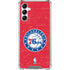 NBA Philadelphia 76ers Distressed Galaxy A14 5G Clear Case