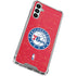 NBA Philadelphia 76ers Distressed Galaxy A15 5G Clear Case
