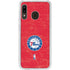 NBA Philadelphia 76ers Distressed Galaxy A20 Clear Case