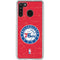 NBA Philadelphia 76ers Distressed Galaxy A21 Clear Case