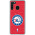 NBA Philadelphia 76ers Distressed Galaxy A21 Clear Case