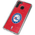 NBA Philadelphia 76ers Distressed Galaxy A21 Clear Case