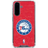 NBA Philadelphia 76ers Distressed Galaxy A36 5G Clear Case