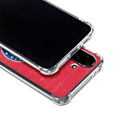 NBA Philadelphia 76ers Distressed Galaxy A36 5G Clear Case