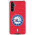 NBA Philadelphia 76ers Distressed Galaxy A54 5G Clear Case