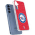 NBA Philadelphia 76ers Distressed Galaxy A55 5G Clear Case