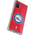 NBA Philadelphia 76ers Distressed Galaxy A71 5G Clear Case