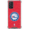 NBA Philadelphia 76ers Distressed Galaxy A72 5G Clear Case