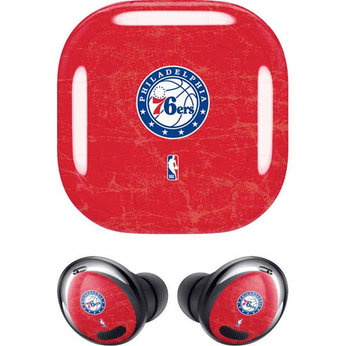 NBA Philadelphia 76ers Distressed Galaxy Buds Pro Skin