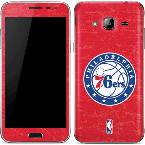 NBA Philadelphia 76ers Distressed Galaxy J3 Skin