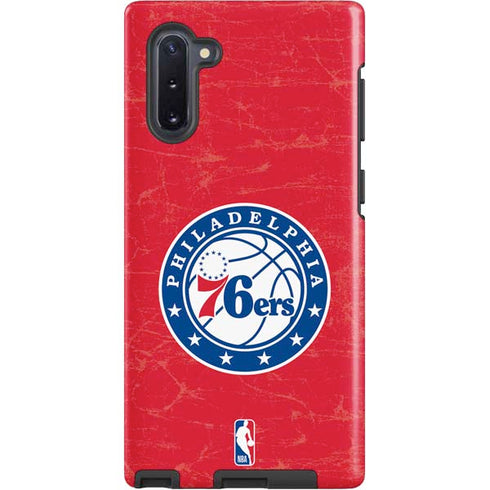NBA Philadelphia 76ers Distressed Galaxy Note 10 Pro Case