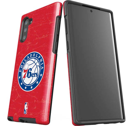 NBA Philadelphia 76ers Distressed Galaxy Note 10 Pro Case