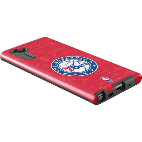 NBA Philadelphia 76ers Distressed Galaxy Note 10 Pro Case
