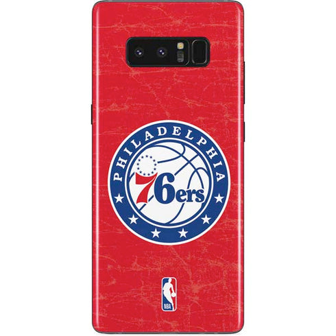 NBA Philadelphia 76ers Distressed Galaxy Note 8 Skin