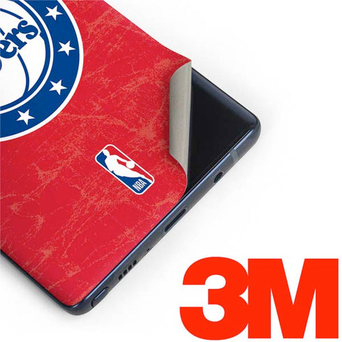 NBA Philadelphia 76ers Distressed Galaxy Note 9 Skin